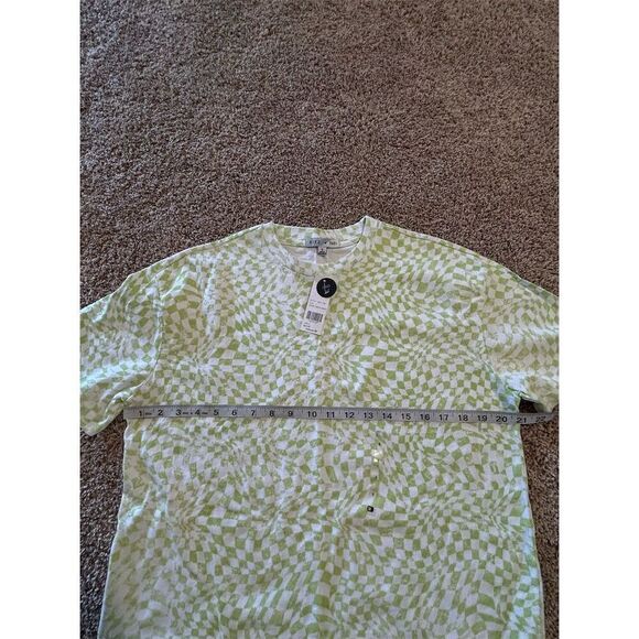 Fitz + Eddi women’s Green Geometric Dad Fit T-Shirt Size S - Picture 5 of 6